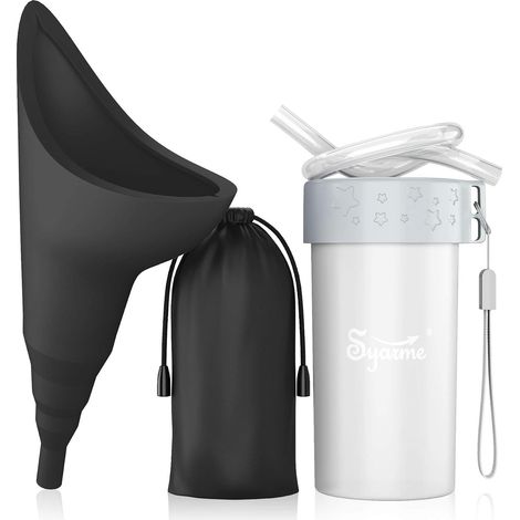 Standing for Women, Reusable Female Urinal with Extension Tube, Suitable for Travel, Festivals, Camping, Traffic Jam Etc., Includes Waterproof Bag, Waterproof Cup (1/5)