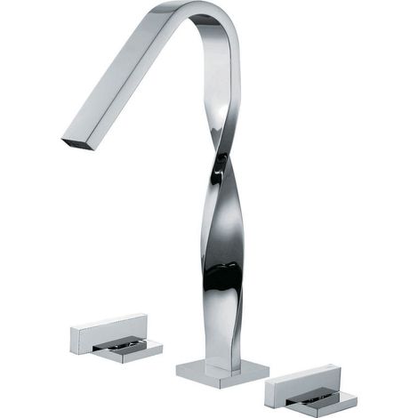 ROBINET DE LAVABO SUR PLAGE 015 EN LAITON CHROMÉ COLLECTION ENIPÉE (1/4)