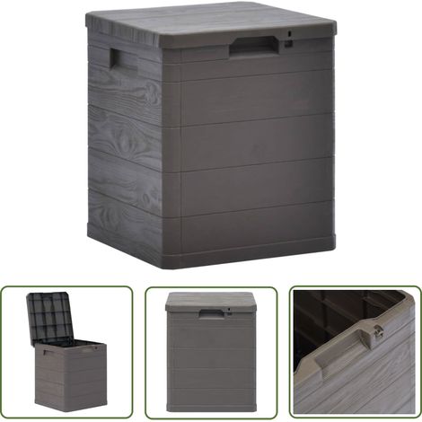 The Living Store Garten-Aufbewahrungsbox 90 L Braun - Gartenbox - Aufbewahrungsbox - Outdoor-Box - Gartenmöbel - Stauraum (1/5)