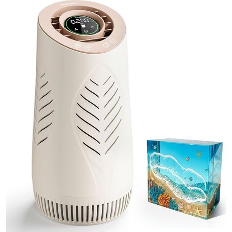 Purificateur Air Résine avec Filtre HEPA H13 pour Résine Époxy, Affichage TVOC Temps Réel, Mode Auto, Portable, pour Moulage Résine Époxy et Loisirs Créatifs (1/5)