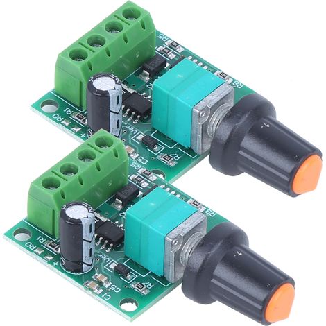 2 contrôleurs de vitesse pour moteur CC PWM 1,8 V, 3 V, 5 V, 6 V et 12 V 2 A, interrupteur de commande basse tension 1803BK (1/5)