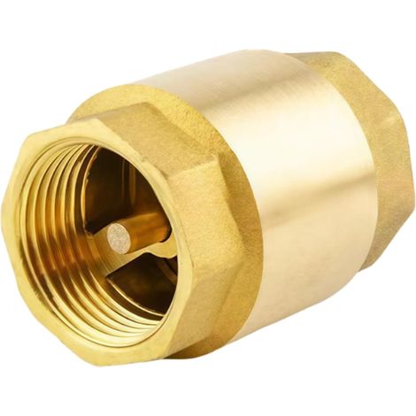 Valve Anti-retour Universelle 3/4 Pouce Filetage Intérieur en Laiton Clapet Anti-Retour pour Lave-Linge Jardin et Système D’Eau Potable Étanche Montage Simple domestiques et professionnelles (1/5)