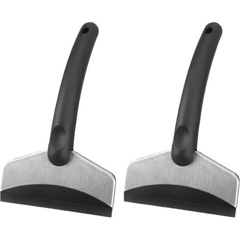 2er Set Eiskratzer Auto mit ergonomischem Griff, robustes ABS-Edelstahl-Design (1/5)