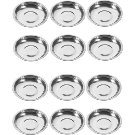 12 Mini Bol, Diamètre 6cm, Acier Inoxydable, Surface Lisse, Pour Sauce, Épices, Fêtes
