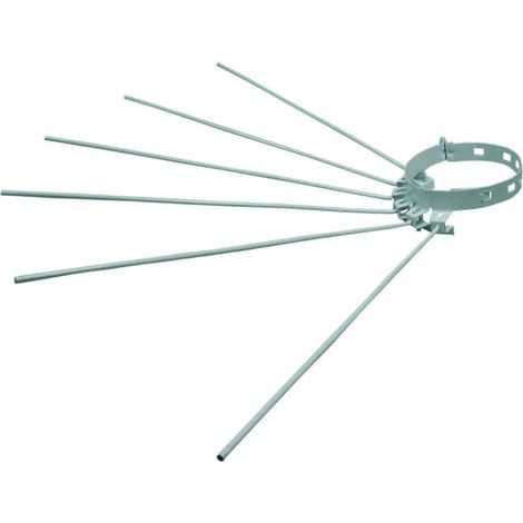 Stendibiancheria a raggiera 6 raggi per stufe smaltato bianco - regolabile Ø 8/15 cm - 6 aste da 43 cm - 6 pz