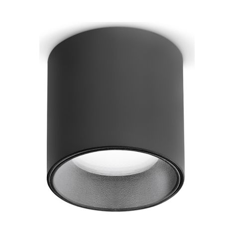 Plafoniera Moderna Dot Metallo Nero Led 5W 3000K Luce Calda (1/2)