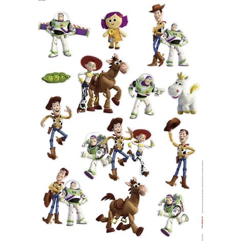 sticker mural Toy Story multicolore - Komar (1/2)