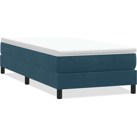 Maison Exclusive - Boxspringbett ohne Matratze Dunkelblau 90x210 (1/5)