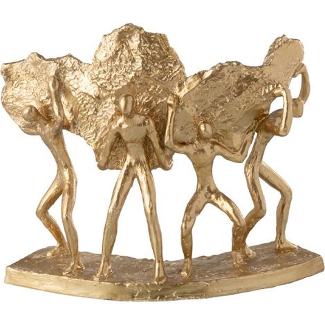Statuette 4 Figurines "Brady" 27cm Or (1/2)