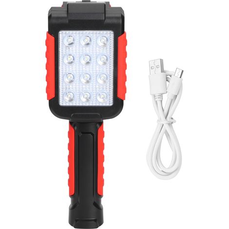 Voyant d'inspection automobile -USBRechargeable - PliabledirigéLampe torche - avec aimant et crochet