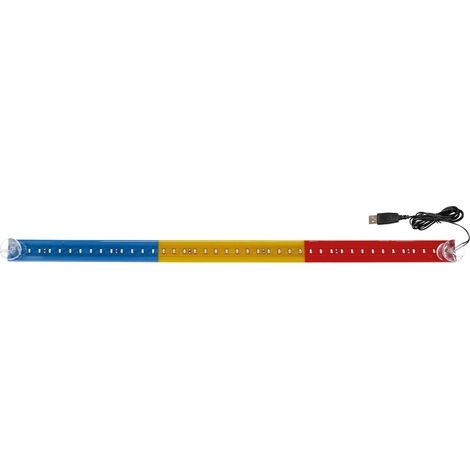 Bandiera luminosa 60 cm, 42 Led, USB - Romania