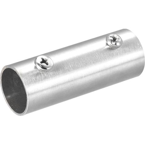 Rail Tuyau Raccord 2 voies 60mm Longueur 202 Acier inoxydable Acier Droit Connecteur Brossé pour 20mm/0.78" OD Main courante Garde-corps (1/5)