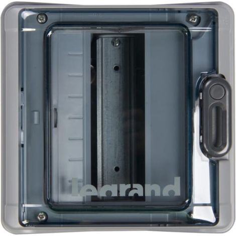 Tableau de distribution modulaire RN65 1x8 à montage en saillie IK09 IP65 porte transparente (sans PE/N) 601938