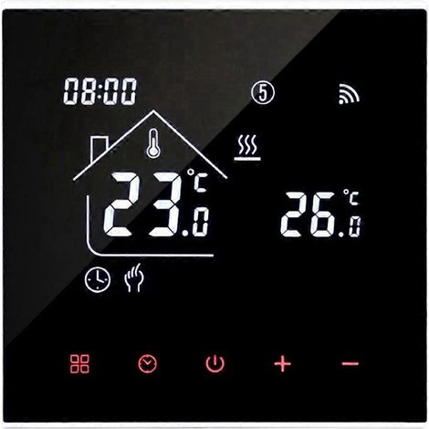 Thermostat de plancher chauffant Tuya 16A Contrôleur de température intelligent WiFi A-- (1/5)