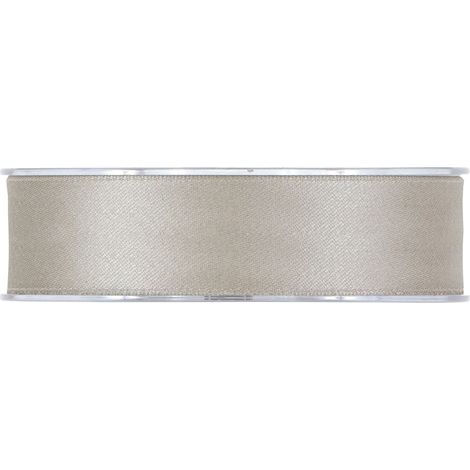 Piovaccari Nastro Matt Doppio Satin 25 Mm 15 Mt Silver
