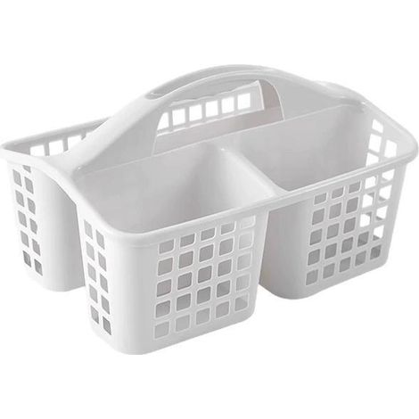 Panier de bain portable pour salle de bain, articles de toilette, accessoires, en plastique, pour étudiants, joli panier de bain