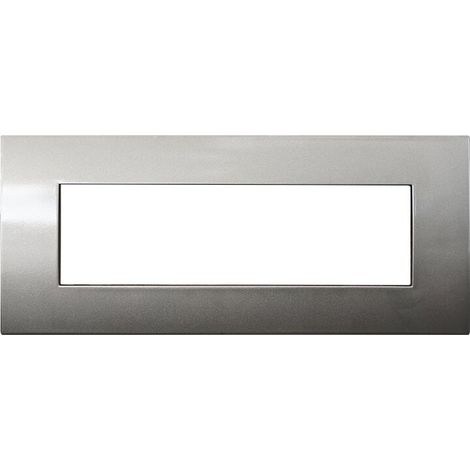 Placca serie Venus, 7 moduli, plastica, bronzo, compatibile con serie Vimar Arkè - Ettroit VA83710 (1/3)