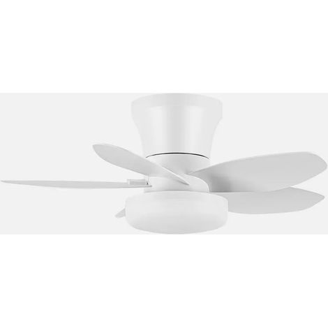 Ventilador Dc Haran 15w 1800lm Blanco 5asp 62d 3000 K4200k6500Kk Regulable Intensidad+Remoto+temporizador+memoria