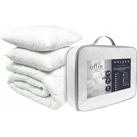 Set: Piumino matrimoniale tradizionale per tutte le stagioni 160x200 + 2 cuscini 50x60 cm. (1/5)