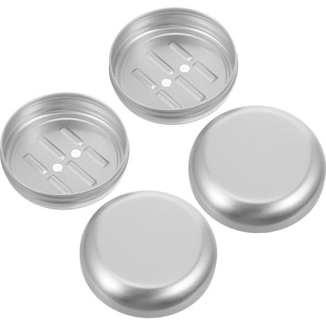 Seifenschale aus Aluminium 100 ml robust mit tropffreiem (1/5)