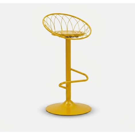 Tabouret de bar clox moutarde 49 x 45x92 (1/5)
