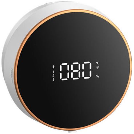 Distributeur de savon automatique mural, machine de propositions de savon électrique, rechargeable avec affichage de la température, convient aux enfants et aux adultes (Blanc) (1/5)