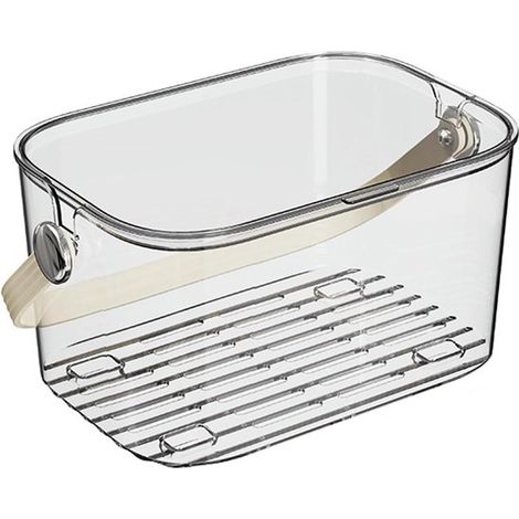 cestas de baño portátiles Cesta de baño con asa Cesta de almacenamiento portátil sencilla para artículos de aseo Cesta de almacenamiento multifun (1/5)