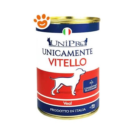 Unipro Dog Unicamente Adult Vitello - Lattina 400 Gr -