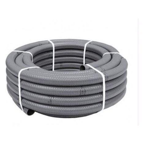 Tubería flexible de PVC gris Hidrotubo Flex 40 mm 25 m
