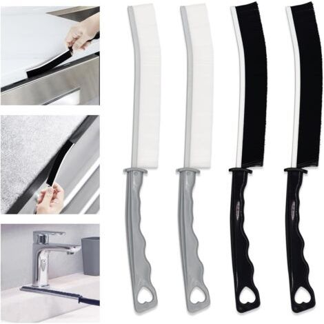Fugenbürsten für Fliesen, 4 Stück (2 Farben), Reinigungsbürste für das Badezimmer, ideal für Rillen, Spalten und Schmutz in den Spalten (1/5)