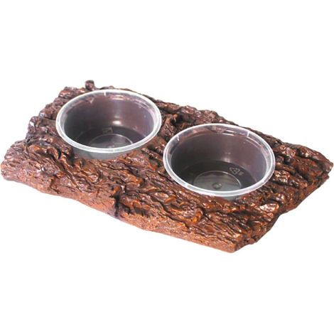 Water Bowl/Dispensing Dish for Lizards and Turtles - Easy to Clean and Move - Resin Container for Reptiles - Functional and Sturdy - Suitable for Terrariums (1/5)