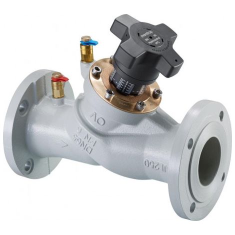 Vanne de régulation de débit OV Hydrocontrol VFC PN 6 Bride GG25 2 Manomètres DN 80