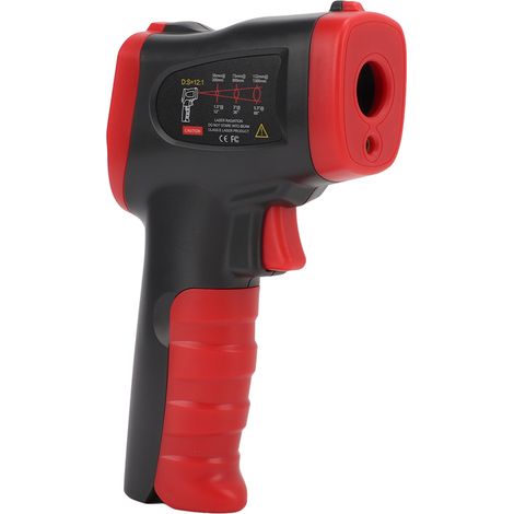 Thermomètre infrarouge portable haute précision XRCLIF-327A, thermomètre haute température sans contact, pistolet de mesure de température infrarouge (1/5)