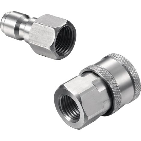 Quick-connect fitting for pressure washers, NPT water guns, hose adapters for outdoor use (1/5)