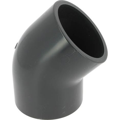 Coude PVC pression femelle-femelle 45° Ø90