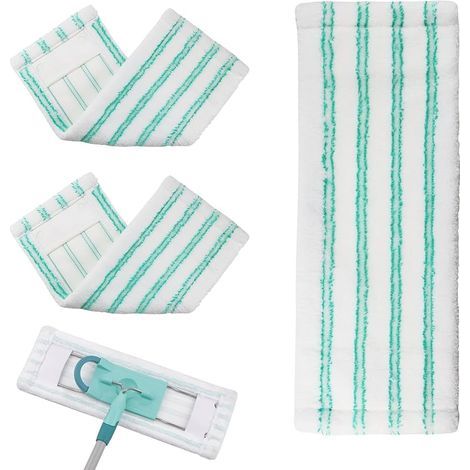 3 Pièces Serpillière pour Leifhat Profi XL Micro Duo 42cm Housse de Rechange en Microfibres Housse pour Balai Nettoyante et Absorbante pour Tous Types de Sol (1/5)