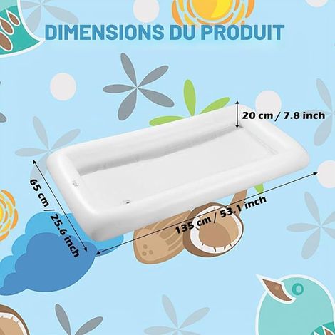 Barres de Service gonflables avec Bouchon de vidange, glacière Gonflable pour Buffet de Glace, Plateaux de Service à Salade pour intérieur et extérieur, Bar Exterieur (1/3)