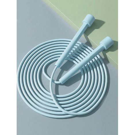 Corde à sauter réglable unisexe pour fitness aérobique et séances de gym, fabriquée en PVC avec poignées en plastique, corde à sauter légère et rapide, jaune