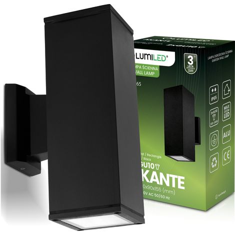 Lampada da giardino per esterni, lampada da parete per facciate GU10 LED IP65 AKANTE LUMILED (1/5)