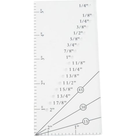 Règle magnétique transparente pour marges de couture, graduations claires, robuste et durable, règle de machine à coudre portable de haute précision. (1/5)