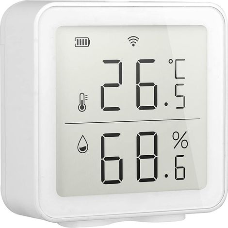 Capteur de température sans fil WiFi, thermomètre et humidimètre pour maison intelligente, capteur de température et d'humidité sans fil, système de scène domotique, compatible avec Alexa