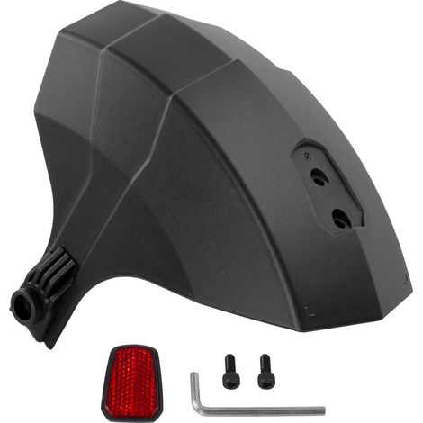 Verdickter KuKirin G3/G4 Scooter Hinterradkotflügel, universal Wasserabweiserplatte mit Rückstrahler