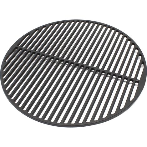 Wiltec Rejilla grill parrilla redonda hierro fundido Ø 45 cm asado barbacoa fuego brasas gas leña carbón