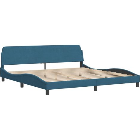 vidaXL Giroletto Dover Blu 200x200 cm in Velluto (1/5)