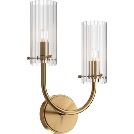 Maytoni Arco Applique Néoclassique Laiton, Abat-jour Verre