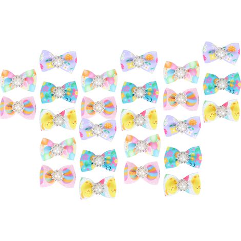 Noeuds Pour Chiens - 25 Pièces Rubans Élastiques Pour Toilettage - Accessoires Pour Chats Et Petits Chiens - Multicolore (1/5)