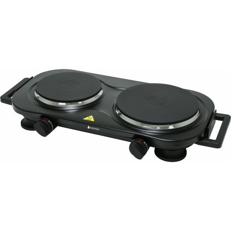 Vitrocerámica 2 quemadores - Negro - 2250W - BlackPear BHP004