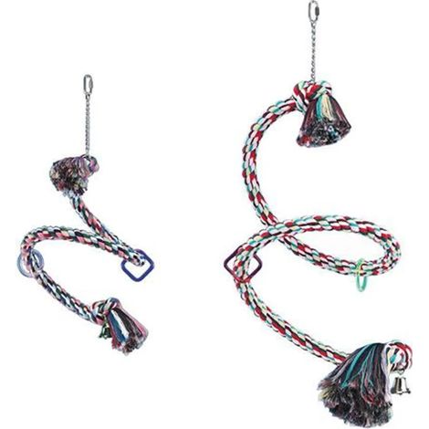 Jouet pour cage Nobby, balançoire « Spiral » Ø 3,5 x 225 cm, coloré (1/3)