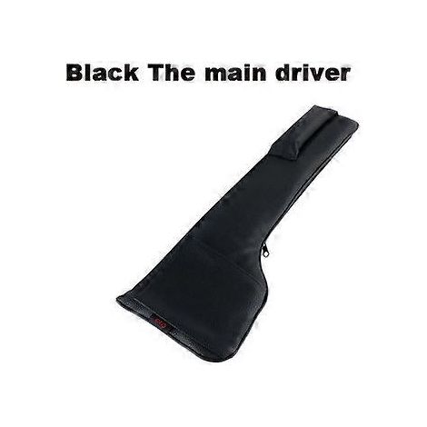Poches de rangement en cuir PU pour siège auto, organisateur de voiture, coussinet anti-fuite pour fente de siège, rembourrage doux (1 pièce, noir principal)