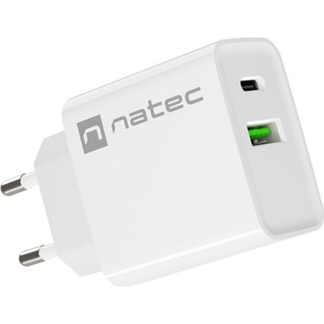 Caricabatterie da Parete Natec RIBERA NUC-2061 Bianco 20 W (1/5)